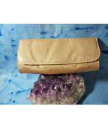 Bare Escentuals Bare Minerals Holiday Gold Cosmetic Clutch w/ magnetic closure - £12.46 GBP