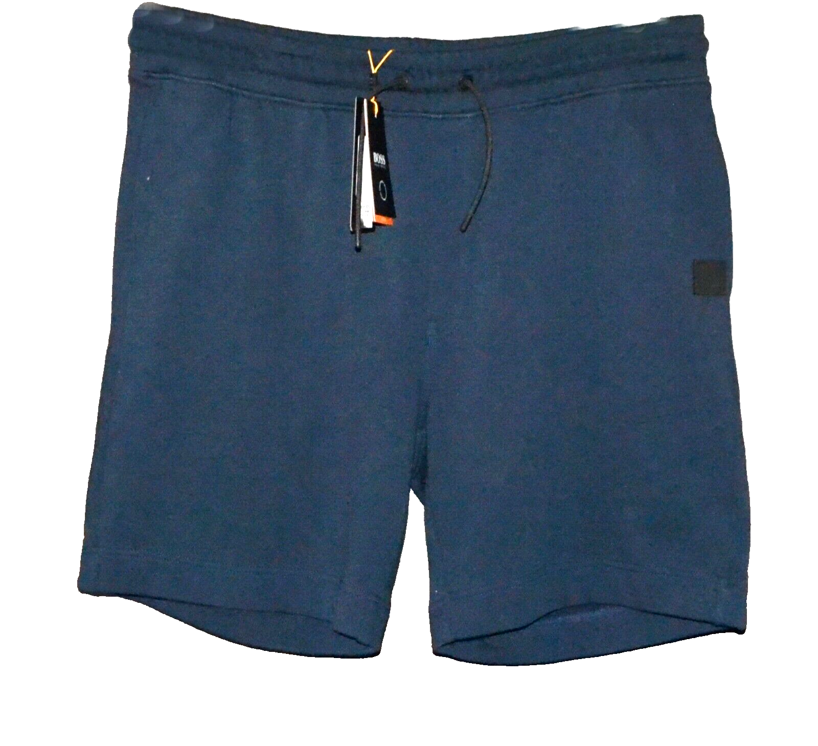 Primary image for Hugo Boss  Dark Blue Black Logo Men's Jersey Cotton Casual Shorts  Size 2XL