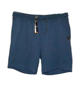 Hugo Boss  Dark Blue Black Logo Men&#39;s Jersey Cotton Casual Shorts  Size 2XL - £54.93 GBP