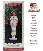 DOTW Native American Barbie Hallmark Keepsake Ornament 05561 NIB Vintage 1996 - £11.75 GBP