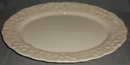 Metlox Antique Grape Pattern 14 1/4&quot; Oval Serving Platter Made In California - £18.65 GBP