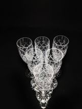 Faberge Clear Crystal Flute Glasses Set of 6 image 10