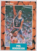 Phil Henderson Duke University Guard 1990 Star Pics Card # 18 Near Mint - £1.23 GBP