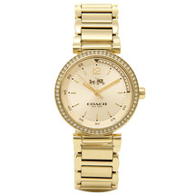 Coach 14502195 Sports Gold Dial Gold Tone Ladies Watch - $393.16