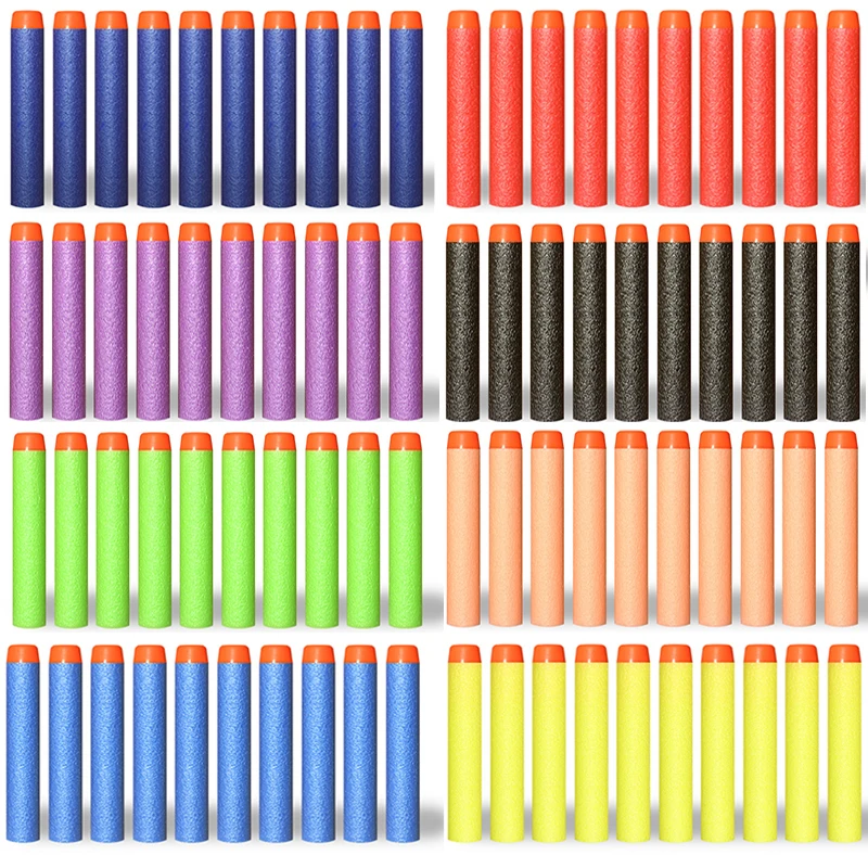 Sporting 50/100PCS Darts For Nerf Soft Hollow Hole Head 7.2cm Refill Darts Toy A - £23.81 GBP