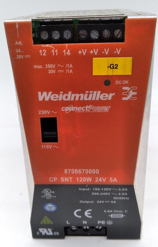 WEIDMULLER 8708670000 POWER SUPPLY /CONNECTPOWER TESTED  - $139.00