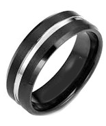 coi Jewelry Titanium Wedding Band Ring-100 - £55.87 GBP