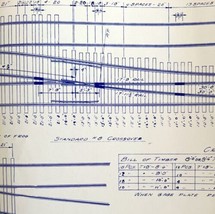 1959 Railroad Bangor Aroostook Original Blueprint #8 Turnout Crossover A3 DWDD11 - £93.03 GBP