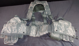 Gcs Gen 3 Usaf Air Force Abu Tactical Fighting Load Carrier Harness Pouches Med - £56.06 GBP