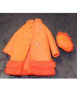 Barbie Fiery Felt Orange Coat and Hat #1789 - £27.15 GBP