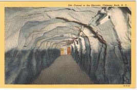 North Carolina Postcard Chimney Rock Tunnel To The Elevator - £1.68 GBP