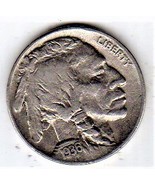 1936 P Buffalo Coin (Indian Head) Nickel - $4.75 CAD