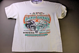 2009 AFC Wildcard Ravens Dolphins White T-Shirt - $7.49
