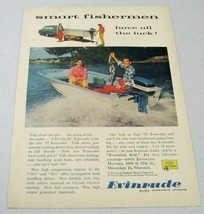 1957 Print Ad Evinrude Quiet Outboard Motors Fiber Craft Boat Milwaukee,WI - £10.34 GBP