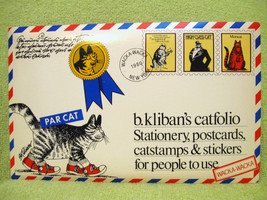 KLIBAN CAT FOLIO Vintage 1980 STICKERS Stationery POSTCARD STAMP Momcat ... - $64.99