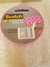 Scotch Expressions Masking Tape 0.94 in X 20 yard Pink box of 4 - £17.11 GBP