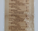 Pennsylvania Railroad Special Low-Fare Excursions From N.Y. Timetable 1930 - $26.99