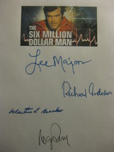 The Six Million Dollar Man Signed TV Screenplay Script Autograph Lee Majors Rich - £13.43 GBP