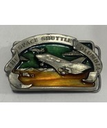 Space Shuttle Columbia Belt Buckle Vintage 1982 Bergamot Brass Works Mad... - $17.81