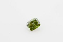 Chameleon Diamond - 0.22ct Cushion Natural Loose Fancy Deep Green Diamond - £627.78 GBP