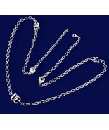 Dolce &amp; Gabbana Necklace &amp; Bracelet Set Of 3 Pcs Accessories Genuine ITALY - $206.62 CAD