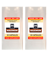 Manhood Max - 60 caps 2pk Male Testosterone Booster Stamina Strength Per... - $25.00