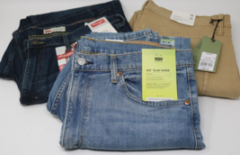 Men&#39;s Jeans Pants Chinos Lot of 3 Pairs Levi&#39;s Wrangler Goodfellow &amp; Co 36 X 30 - £31.27 GBP
