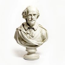 William Shakespeare bust 30" English Museum Sculpture Replica Reproduction - $296.01