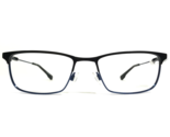 Flexon Eyeglasses Frames E1120 003 Black Blue Rectangular Full Rim 54-18... - £74.79 GBP