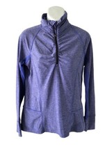 c9 by Champion Shirt Womens Medium Purple Semi Fitted Quarter Zip Pullover - $12.16