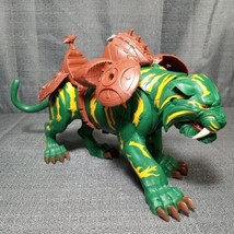 Masters Of The Universe 2001 He-Man Green Battle Cat &amp; Saddle Push Butto... - £21.83 GBP