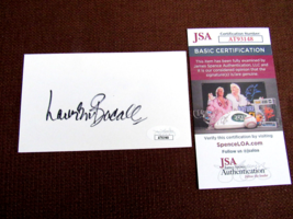 LAUREN BACALL TO HAVE AND HAVE NOT ACTRESS SIGNED AUTO VTG INDEX CARD JS... - £38.17 GBP