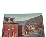Postcard Looking Down High Street Harpers Ferry West Virginia Chrome Unp... - $5.95