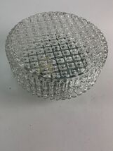 Plafoniera/lampada da parete circolare in vetro strutturato, 1960 - $115.47