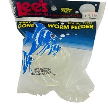 Lee&#39;s Worm Cone Small Plastic Lees Aquarium Feeder 4 Way With Suction Cu... - $1.97