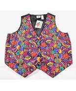 Vintage NutCracker Christmas Womens Vest Plus Size 18W Colorful Ornament... - $54.14 CAD