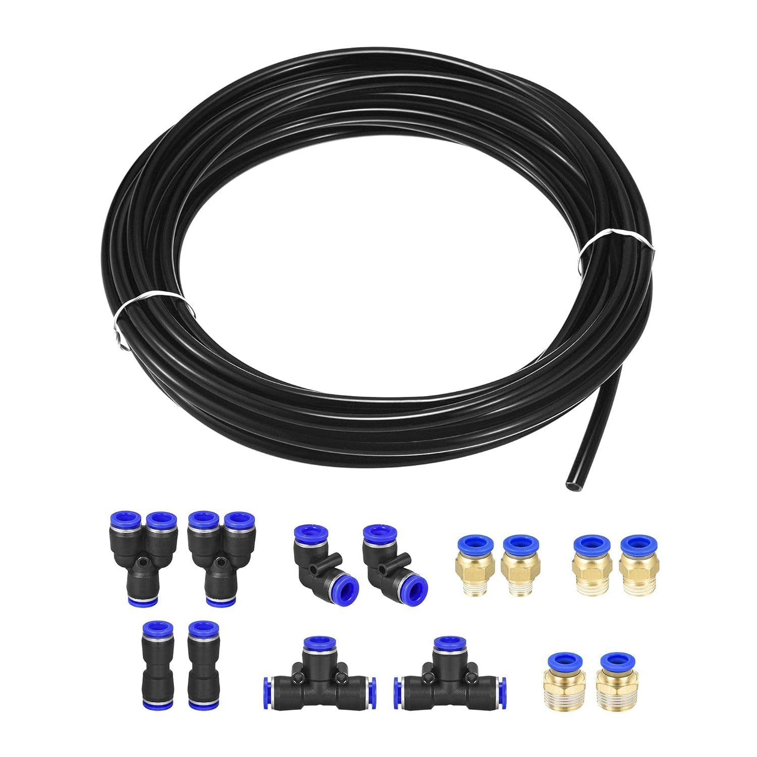 Uxcell Pneumatic Air Hose Tubing Pu Air Compressor Tube, Black, 10M/32.8... - $38.93