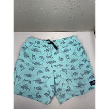 Salt Life Live Salty SLX-QD Fish N Bones Volley Shorts Beach Swim Size L... - $24.95