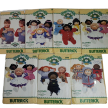 Cabbage Patch Kids Doll Outfit Pattern Lot 7 Vtg Clothes Boy Girl Butterick Sew - £33.15 GBP