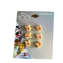 Disney 100 Winnie the Pooh Earring Set - 3 Different Faces Of Pooh - Yellow - $19.28 CAD