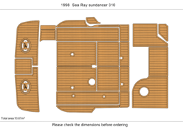1998 searay 310 sundancer cockpit Swimming platform 1/4&quot; 6mm EVA Foam floor - £985.30 GBP