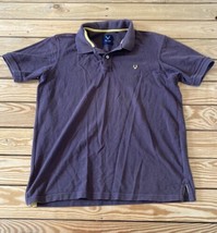 Allen Solly Men’s Short Sleeve Polo Shirt Size L Brown BF - £11.74 GBP