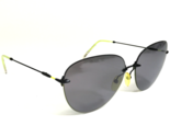 Christopher Kane Sunglasses CK0002S 001 Black Yellow Round Frames w/ Gra... - £95.89 GBP