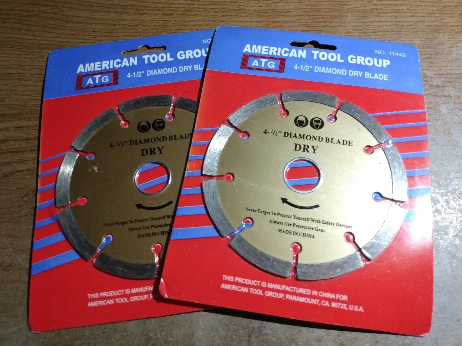 AMERICAN TOOL GROUP 4 1/2&quot; DIAMOND DRY BLADE (2PK) BUNDLE NO. 11442 - $8.50