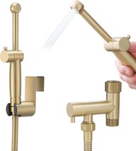 All Brass Bidet Sprayer Set For Toilets, Wall Or Toilet Mount, Dual Thumb - $71.97