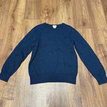 Crewcuts Boys Navy Blue Pullover Sweater Crew Neck Size 8-9 Medium Cotton - £20.62 GBP