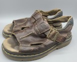 Doc Martens Brown Chunky Fisherman Men&#39;s Sandals US 12 Leather vintage 9... - £38.01 GBP