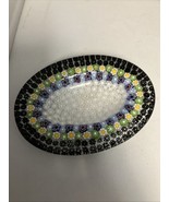 Murano Italy Millefiori Murrine Art Glass Trinket Jewelry Oval Mini Dish... - $119.08 CAD
