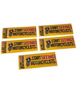 Vintage Start Seeing Motorcyclist Bumper Sticker Motorcycles Minnesota L... - £16.40 GBP