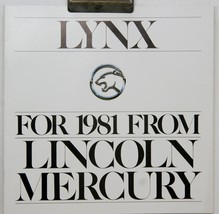 1981 Lynx For 1981 From Lincoln Mercury Advertising Dealer Sales Brochur... - £5.83 GBP